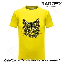 Topy, tričká, tielka - Tričko RANGER® - MAČKA - c (Žltá) - 15763214_
