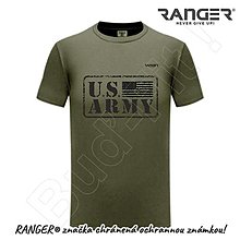 Topy, tričká, tielka - Tričko RANGER® - US ARMY (Hnedá) - 15763276_