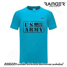 Topy, tričká, tielka - Tričko RANGER® - US ARMY (Modrá) - 15763279_