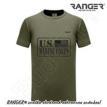 Topy, tričká, tielka - Tričko RANGER® - US MARINE CORPS (Hnedá) - 15763343_