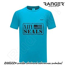 Topy, tričká, tielka - Tričko RANGER® - US NAVY SEALS (Modrá) - 15763402_