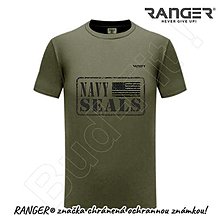 Topy, tričká, tielka - Tričko RANGER® - US NAVY SEALS (Hnedá) - 15763404_