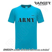 Topy, tričká, tielka - Tričko RANGER® - US ARMY - a (Modrá) - 15763646_
