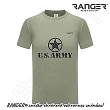 Topy, tričká, tielka - Tričko RANGER® - US ARMY - b (Šedá) - 15763655_
