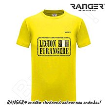 Topy, tričká, tielka - Tričko RANGER® - LEGION ETRANGERE (Žltá) - 15763693_