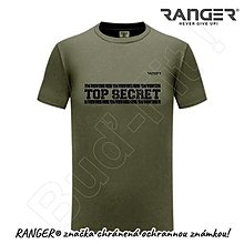 Topy, tričká, tielka - Tričko RANGER® - TOP SECRET (Hnedá) - 15763787_