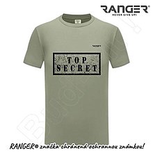 Topy, tričká, tielka - Tričko RANGER® - TOP SECRET - c (Šedá) - 15763844_