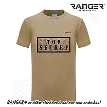 Topy, tričká, tielka - Tričko RANGER® - TOP SECRET - c (Béžová) - 15763845_