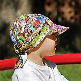 Detské čiapky - Letný detský šilt Street art - prémiová bavlna - 15764885_