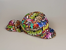 Detské čiapky - Letný detský šilt Street art - prémiová bavlna - 15764890_