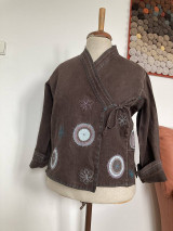 Saká - Ľanový kabátik-kimono veľ.40-42 - 15766217_