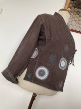 Saká - Ľanový kabátik-kimono veľ.40-42 - 15766219_
