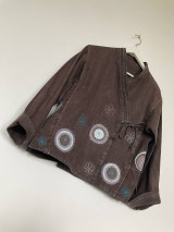 Saká - Ľanový kabátik-kimono veľ.40-42 - 15766223_