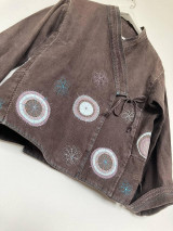 Saká - Ľanový kabátik-kimono veľ.40-42 - 15766224_
