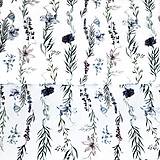 Textil - ľalie a nevädze, 100 % predzrážaná bavlna EÚ, šírka 140 cm - 15765709_