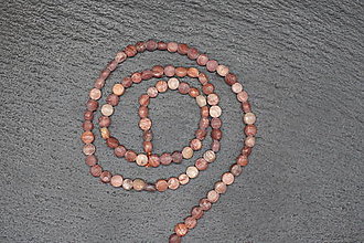 Minerály - Rodonit fazetovaný disk 4x2,5 - 15766571_