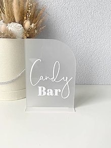 Tabuľky - Tabuľka Candy Bar - 15765251_