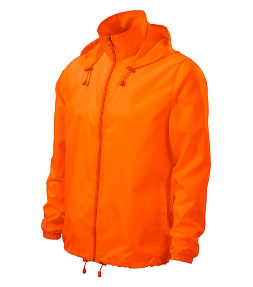 Polotovary - Unisex vetrovka WINDY neon orange 91 - 15764765_