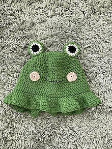 Detské čiapky - detský žabací klobúk - 15764942_