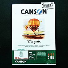 Papier - Skicár CANSON  "C" à Grain, 180g/m2, A4, 30 listov - 15767432_