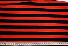 Červenočierna pásikavá 60x70 cm