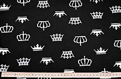 Textil - Korunky na čiernej 60x100 cm - 15769067_