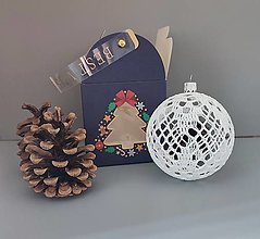 Dekorácie - Darčekové balenie - vianočná banka v krabičke - 15769519_