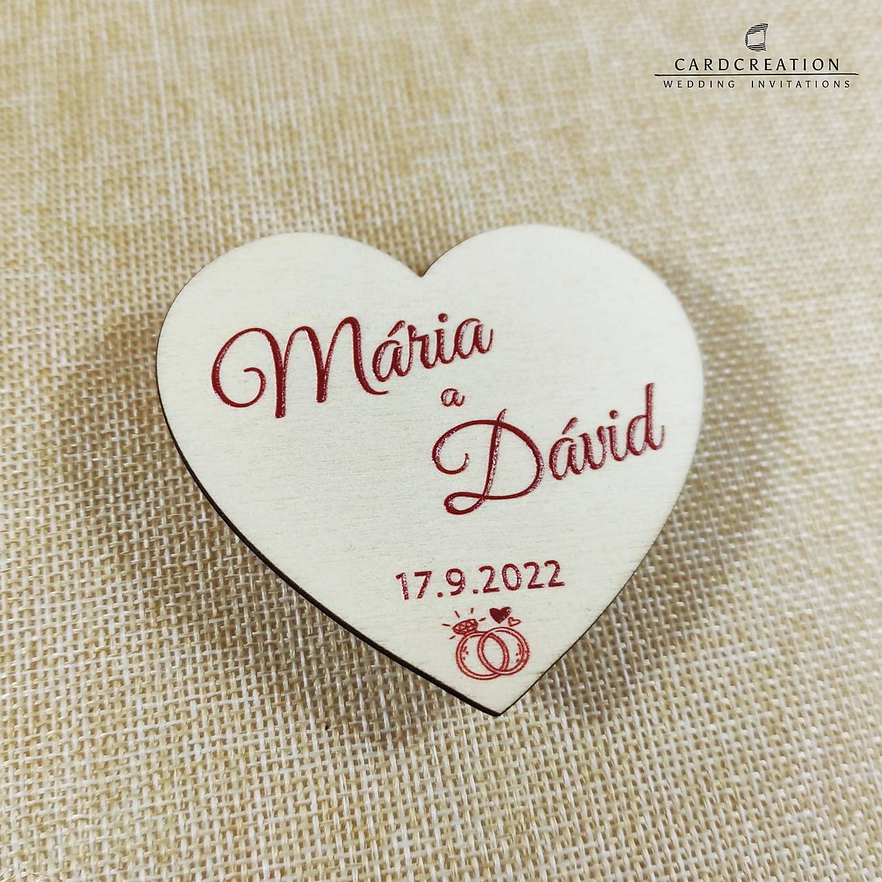 Svadobná magnetka 008