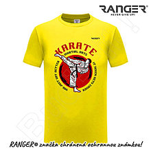 Topy, tričká, tielka - Tričko RANGER® - KARATE - b (Žltá) - 15768259_