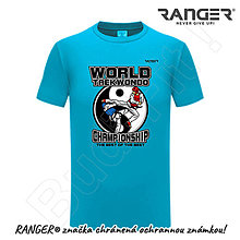 Topy, tričká, tielka - Tričko RANGER® - TAEKWONDO - a (Modrá) - 15768293_