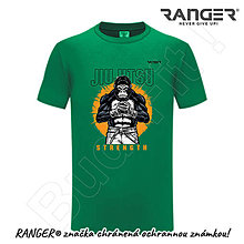 Topy, tričká, tielka - Tričko RANGER® - JIU-JITSU - b (Zelená) - 15768412_
