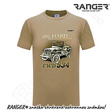 Topy, tričká, tielka - Tričko RANGER® - FWD 534 (Béžová) - 15768545_
