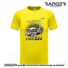Topy, tričká, tielka - Tričko RANGER® - FWD 534 (Žltá) - 15768549_