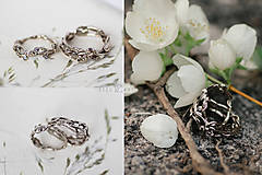 Prstene - Zlaté prírodné obrúčky - Strom lásky - 15769680_