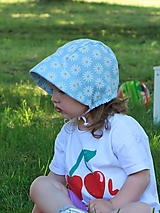Detské čiapky - Detský ľanový čepiec Camomilla - 15772131_