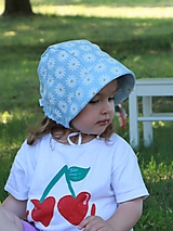 Detské čiapky - Detský ľanový čepiec Camomilla - 15772133_