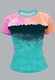 Topy, tričká, tielka - PEAX Mountain Color w – funkčné tričko - 15772543_