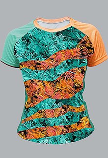 Topy, tričká, tielka - PEAX Nature Green Orange  w – funkčné tričko - 15772705_