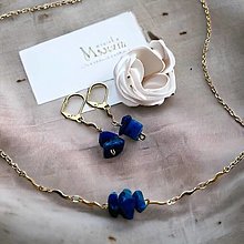 Sady šperkov - set modrý Malachit S110 - 15774668_