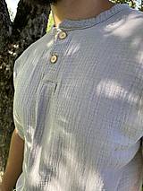 Pánske oblečenie - Pánske mušelínové tričko - 15774010_