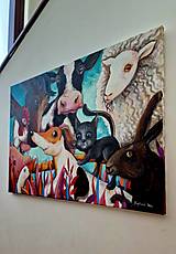 Obrazy - Zverinec, na dvore, zvieratá, Jack russell, obraz pre deti, interiérový obraz do detskej izby - 15776471_