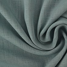 Textil - jednofarebný 80 % ľan + 20 % viskóza (rôzne farby) (modrosivá) - 15776183_