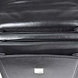Pánske tašky - Veľká kožená aktovka v čiernej farbe s bohatou výbavou - 15775777_