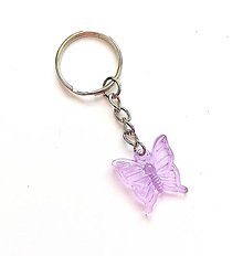 Kľúčenky - Kľúčenky detské - motýľ  (fialová) - 15779985_