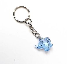 Kľúčenky - Kľúčenky detské - slon (modrá) - 15780007_