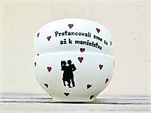 Nádoby - Porcelánové misky - svadobný dar pre tanečníkov - 15778838_