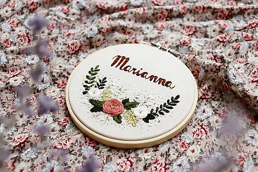 Dekorácie - Výšivka s vlastným textom ♡ (ukážka č. 2) - 15778646_