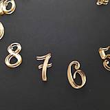 Hodiny - Čísla na hodiny Typ 2 zlaté zrkadlové - 15777944_