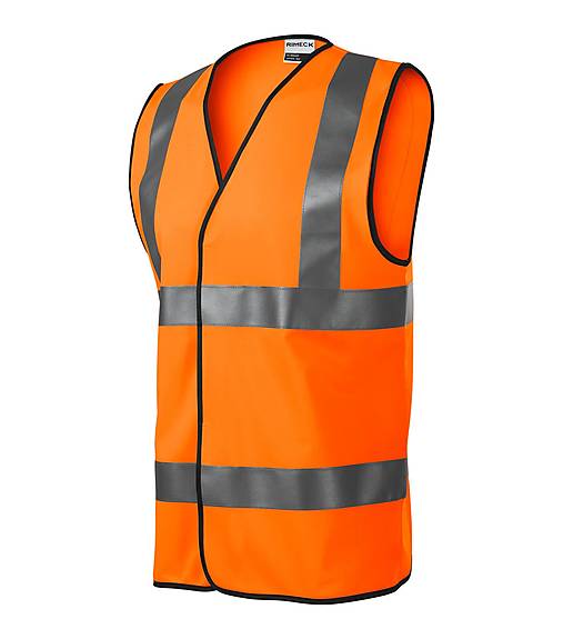 Polotovary - Reflexná vesta HV BRIGHT fluorescenčná oranžová 98 - 15778019_