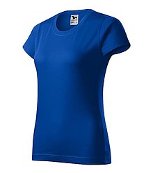 Polotovary - Dámske tričko BASIC kráľovská modrá 05 - 15778997_
